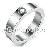 Fashion Natural Titanium Steel Jewelry Rings