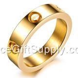 Fashion Natural Titanium Steel Jewelry Rings