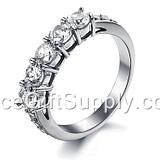 Fashion Natural Titanium Steel Jewelry Rings