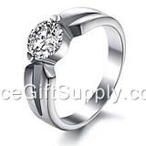 Fashion Natural Titanium Steel Jewelry Rings