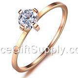 Fashion Natural Titanium Steel Jewelry Rings