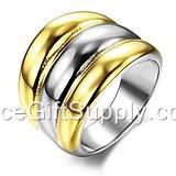 Fashion Natural Titanium Steel Jewelry Rings