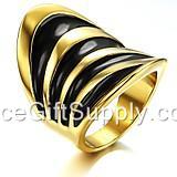 Fashion Natural Titanium Steel Jewelry Rings