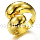 Fashion Natural Titanium Steel Jewelry Rings