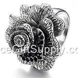 Fashion Natural Titanium Steel Jewelry Rings