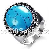 Fashion Natural Titanium Steel Jewelry Rings