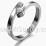 Fashion Natural Titanium Steel Jewelry Rings