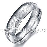 Fashion Natural Titanium Steel Jewelry Rings