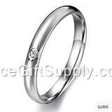 Fashion Natural Titanium Steel Jewelry Rings