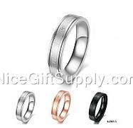 Fashion Natural Titanium Steel Jewelry Rings