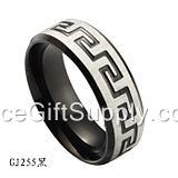 Fashion Natural Titanium Steel Jewelry Rings