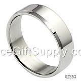 Fashion Natural Titanium Steel Jewelry Rings