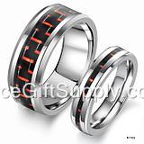 Hot Selling Wholesale Couple Lover  Tungsten Steel Ring Ceramic Ring