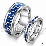 Hot Selling Wholesale Couple Lover Tungsten Steel Ring Ceramic Ring