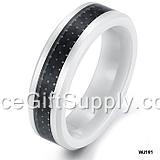 Hot Selling Wholesale  Couple Lover Tungsten Steel Ring Ceramic Ring