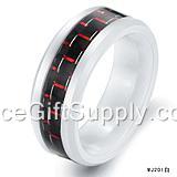 Hot Selling Wholesale Couple Lover Tungsten Steel Ring Ceramic Ring