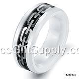 Hot Selling Wholesale Couple Lover Tungsten Steel Ring Ceramic Ring