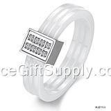 Hot Selling Wholesale Couple Lover Tungsten Steel Ring Ceramic Ring