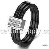 Hot Selling Wholesale Couple Lover Tungsten Steel Ring Ceramic Ring