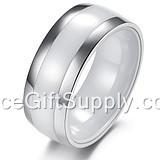 Couple Lover Custom Tungsten  Steel Ring Ceramic Ring