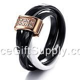 Couple Lover Custom Tungsten  Steel Ring Ceramic Ring