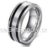 Couple Lover Custom Tungsten  Steel Ring Ceramic Ring