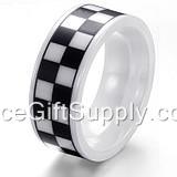 Couple Lover Custom Tungsten  Steel Ring Ceramic Ring