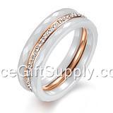 Couple Lover Custom Tungsten  Steel Ring Ceramic Ring